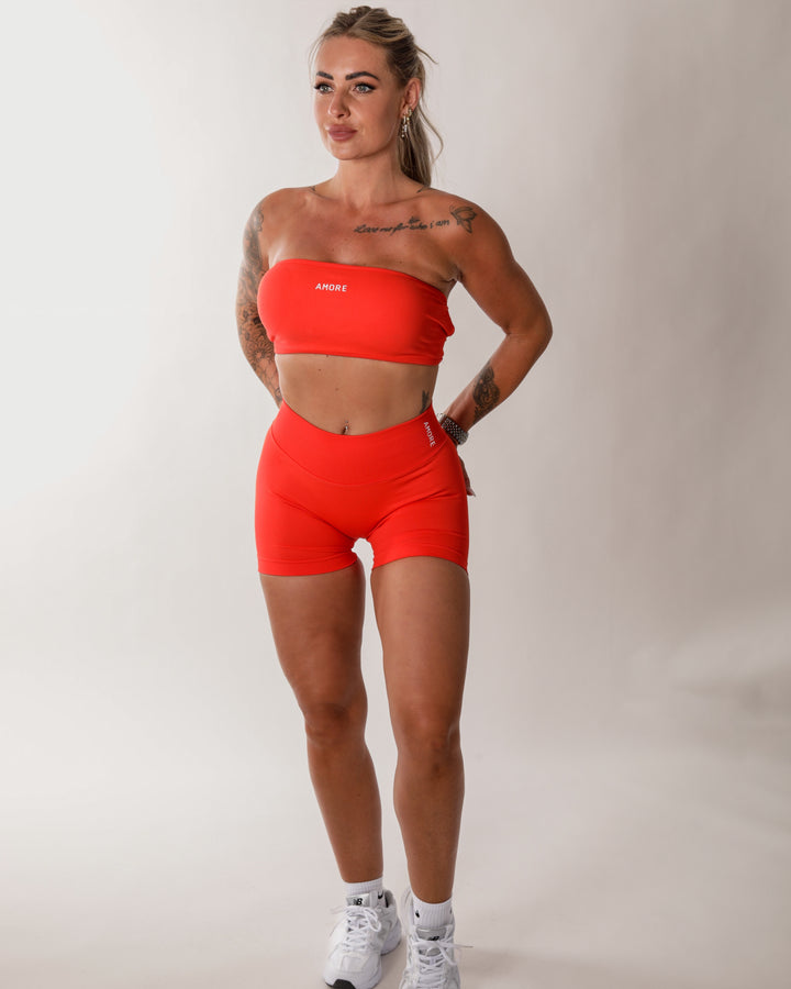 Soléa Sculpt Bandeau Top Chili Red