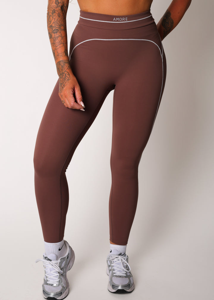 Linéa Luxe Legging Mocha Brown