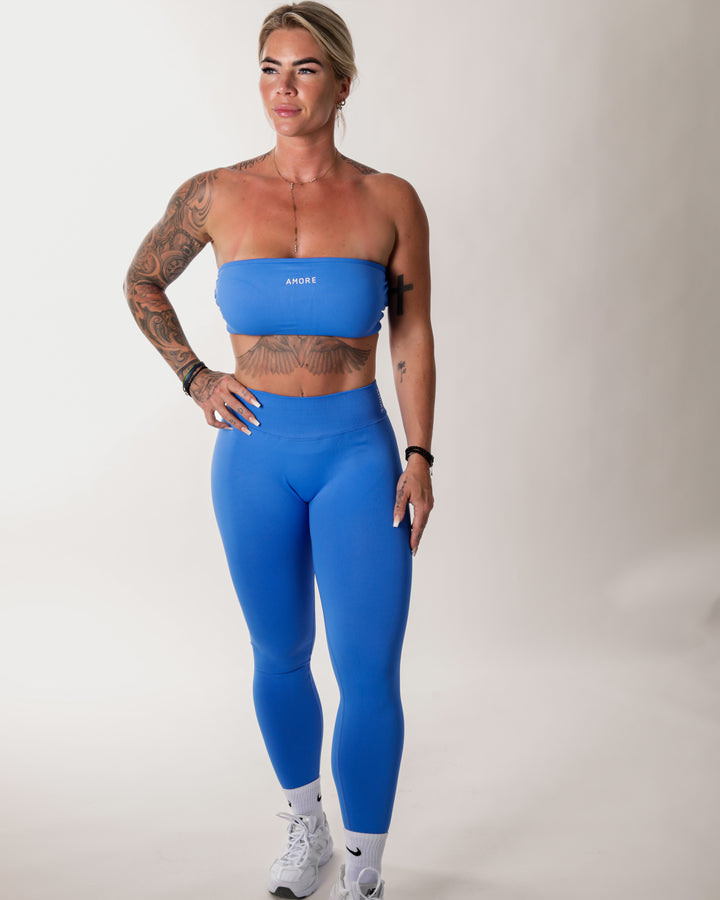 Soléa Sculpt Bandeau Top Electric Blue