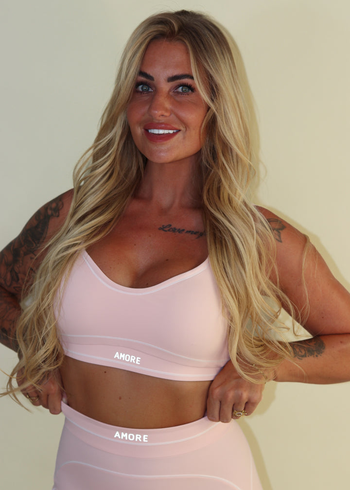 Linéa Luxe Sport Bra Top Powder Pink