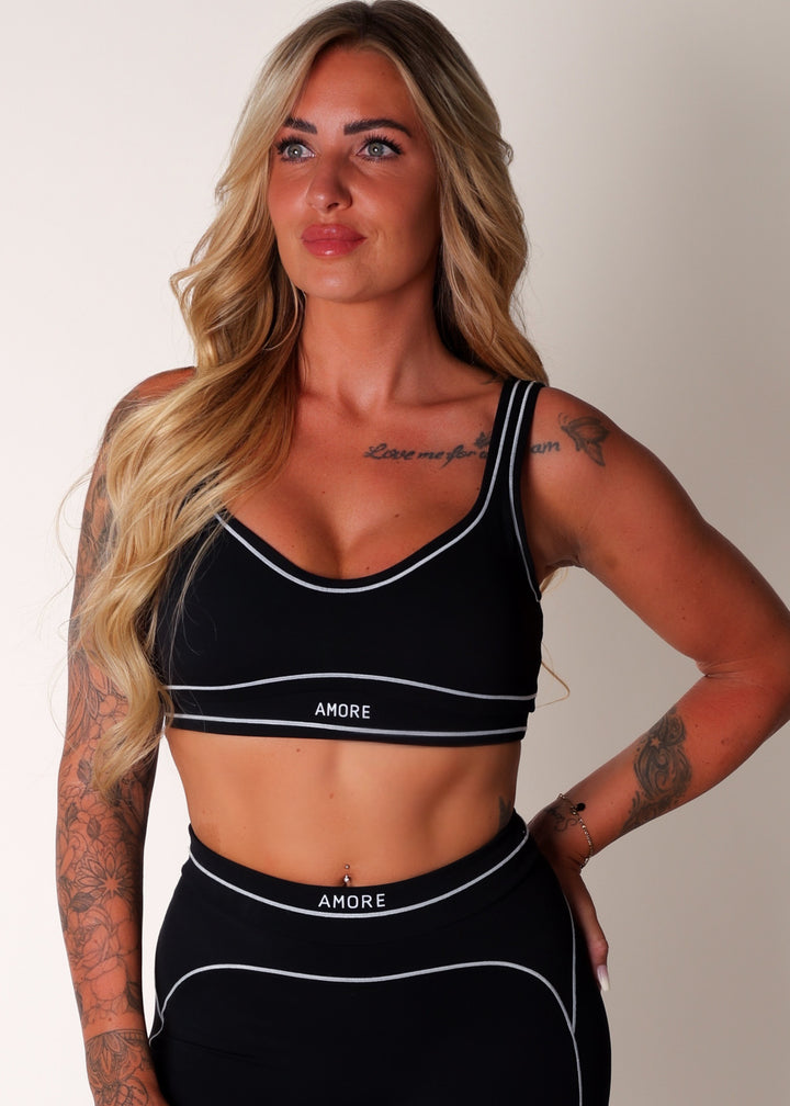 Linéa Luxe Sport Bra Top Noir